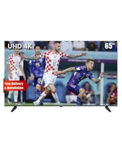 Oscar 65-Inch Frameless UHD 4K Android Smart TV, Voice Remote, Built-in Chromecast, Dolby Audio & Google Assistant | Black - OS65A4KPD