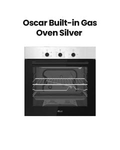 Oscar Built-In Gas Oven, Energy-Efficient Gas Cooking, Easy-To-Clean Surfaces, Reliable Temperature Control For Perfect Meals - Silver - OBD 60BIGX