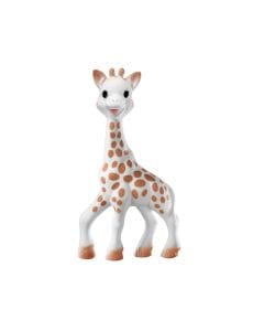 Sophie La Girafe So'Pure Trio Giraffe Teether Ring Key Set 3+ Monthss, Flexible And Easy To Grip, Textured Surfaces For Teething Relief  - Brown/White