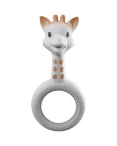 Sophie La Girafe So'Pure Ring Teether Gift Box 0+ Monthss, Sensory Stimulation, Teething Relief, Easy For Small Hands To Grasp - Brown/White