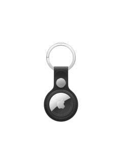 Apple AirTag FineWoven Key Ring, Durable Micro-Twill Fabric with Suede-Like Feel, Stainless Steel Key Ring, Secure AirTag Holder | Black - MKG44ZM/A