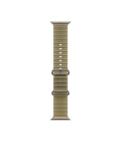 Apple Watch 49mm Alpine Loop, Natural Titanium Finish, Large, Durable Woven Watch Band - Translucent Kelp Ocean | MK7M4ZM/A