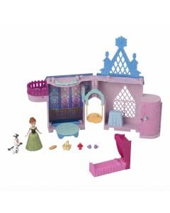 Disney Frozen Storytime Stackers Anna's Castle Playset, Arendelle Dollhouse with Anna Doll & Accessories, Kids Pretend Play Set