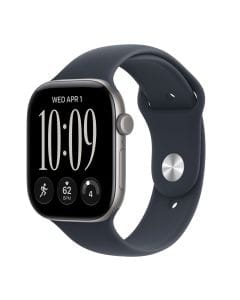 Apple Watch Series 12 GPS + Cellular 42mm Smartwatch, Aluminium Case, Fitness & Health Tracking, Sport Band | Navy Blue - MJFY4AF/A