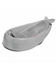 Skip Hop Moby Smart Sling 3 Stage Tub 0+ Monthss, Convenient And Space-Saving Design, Easy Transition For Sitters, Smart Sling For Adjustable Comfort - Gray