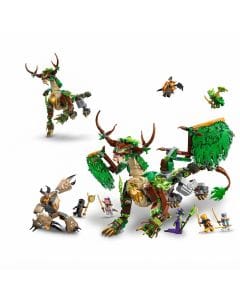 LEGO NINJAGO The Dragon of Life Green Dragon Building Set with 8 Minifigures and Villain 8+ years