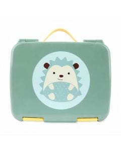 Skip Hop Zoo Bento Hedgehog Lunch Box 3+ Years, Secure Seal Helps Prevent Messes, Flexible Carry Handle, Dishwasher-safe - Multicolour