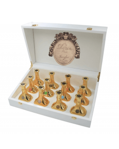 Dorin Royal Gift Set, Gold Collection Featuring Twelve Exquisite Fragrances Including Damask Rose
