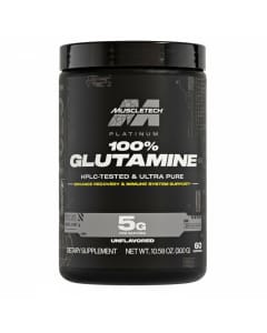 Muscletech Platinum 100% Glutamine Powder Post Workout Recovery & Muscle Support