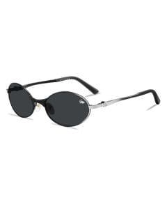 Belvoir & Co Sprint Black White Full Frame Sunglasses, Unisex UVA/UVB Protected Lenses, Stainless Steel Frame