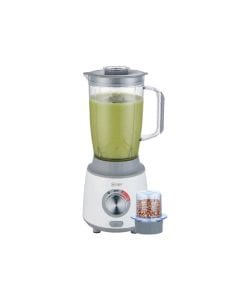 Mr Light 2-in-1 Blender, Transparent Jar, Separate Grinder Attachment, Rotary Control Dial | White & Grey - MR 1038