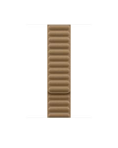 Apple 46mm Magnetic Link Watch Band, Medium/Large, Magnetic Closure, Woven Design - Camel | MKRW4ZM/A