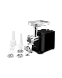 Sharp 2200W Meat Mincer & Grinder, 3 Cutting Discs, Sausage & Kubbe Maker, 2.5kg/Min Capacity | Black - EG-PL41-K3