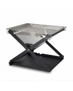 Primus Kamoto OpenFire Pit P738060, Portable Stainless Steel Camping Fire Bowl and Grill for Wood or Charcoal