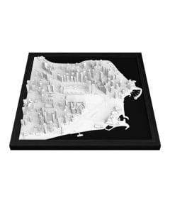 Cityframes Doha 3D City Model Frame, Detailed Architectural Wall Art Decor, Unique Cityscape Display, Premium Home & Office Decoration