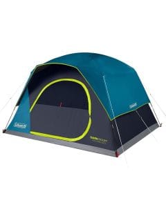 Coleman Skydome Dark Room 8-Person Camping Tent, 3-Season Dome Tent, Dark Room Technology, WeatherTec Waterproof Protection, Quick Setup, Fiberglass Poles
