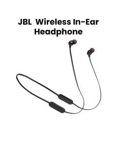 JBL Tune 125BT Wireless In-Ear Headphone with Powerful JBL Pure Bass Sound, Lightweight, Magnetic Cable Management - Black - TUNE 125BT