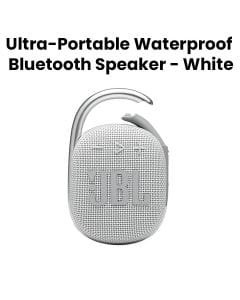 JBL CLIP 4 Ultra-Portable Waterproof Bluetooth Speaker - White