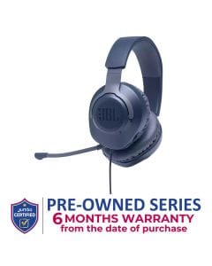 JBL Quantum 100 Wired Over-ear Gaming Headset with a Detachable Mic - Blue