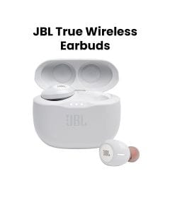 JBL Tune 225 True Wireless Earbuds with Powerful JBL Pure Bass Sound, Dual Connect, Native Voice Assistant - White - Tune 125TWS