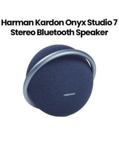 Harman Kardon Onyx Studio 7 Portable Stereo Bluetooth Speaker, Superior Stereo Performance, Elegant Design, Wireless Bluetooth Streaming - Blue - OnyxStudio7
