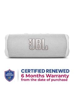 JBL Flip 6 Portable Waterproof Speaker - White