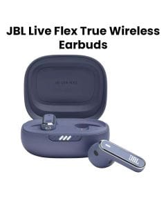 JBL Live Flex True Wireless Noise With 40 Hours Battery Life Earbuds, Enjoy Powerful Sound, Comfortable Fit - Blue - JBLLIVEFLEX