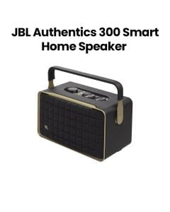 JBL Authentics 300 Smart Home Speaker with Wi-Fi, Bluetooth and Voice Assistants with Retro Design