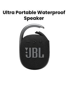 JBL Clip 5 Ultra-Portable Waterproof Speaker, Up to 12 Hours of Play, Big Pro Sound With Punchy Bass - Black - CLIPS5