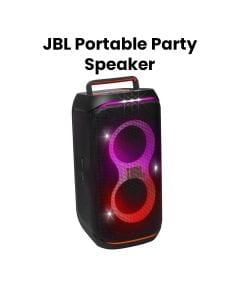 JBL PartyBox Club 120 Wireless Bluetooth 160W Party Speaker, AI Sound Boost, Futuristic Light Show, Upto 12Hrs Playtime - Black - ‎JBLPARTYBOXCLUB120