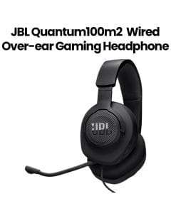 JBL Quantum 100 Wired Over-Ear Gaming Headphones with Detachable Mic - Black | QUANTUM100M2