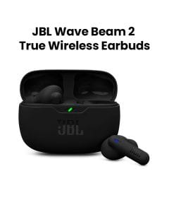 JBL Wave Beam 2 True Wireless Noise Cancelling Earbuds - Black | WAVEBEAM2