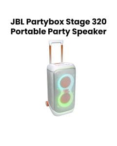 JBL PartyBox Stage 320 Portable Party Speaker with Dazzling Lights & Pro Sound - White | PARTYBOXSTAGE320