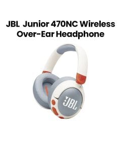 JBL 470NC Wireless Over-Ear Noise Cancelling Kids Headphones Safe Sound, Parental Control With Customizable Volume - White - JBLJR470NCWHT