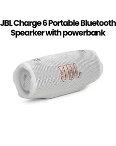 JBL Charge 6 Portable Waterproof and Drop-Proof Bluetooth Speaker with Powerbank |JBLCHARGE6WHT