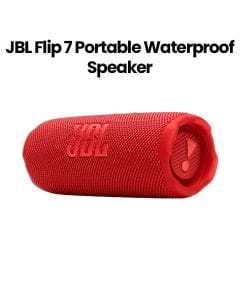 JBL Flip 7 Portable Waterproof And Drop-Proof Bluetooth Speaker, Enjoy Powerful Sound, Durable Design, And Long Battery Life - Red - JBLFLIP7RED