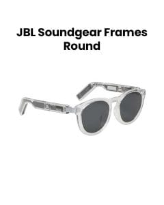 JBL Sound Gear Audio Glasses with Frames Round Greyish, Open-Ear Listening Design, Lightweight & Comfortable Frame - Black - JBLSOUNDGEARFRAMES-R ONX