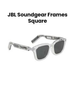 JBL Sound Gear Audio Glasses with Frames Square Greyish, Open-Ear Listening Design, Lightweight & Comfortable Frame - Black - JBLSOUNDGEARFRAMES-S ONX