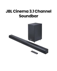 JBL SB580 Cinema 3.1 Channel Soundbar Wireless Subwoofer, Virtual Dolby Atmos, 440W Power Output - Black - JBLSB580BLKUK