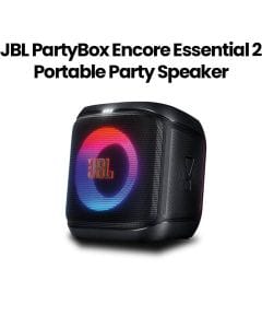 JBL PartyBox Encore Essential 2 Wireless Bluetooth Party Speaker, AI Sound Boost, Dynamic Light Show, Upto 15Hrs Playtime - Black - JBLPBENCOREESS2UK