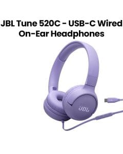 JBL Tune Wired On-Ear Headphones with USB-C – Purple | JBLT520CPUR