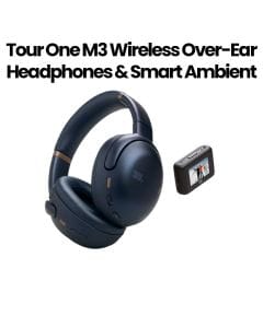 JBL Tour One M3 Wireless Over-Ear Noise Cancelling Headphones with Smart Ambient Hi-Res LDAC Audio,Spatial 360 Sound, 70Hrs Playback - Blue - JBLTOM3AVIBLU