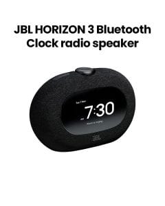 JBL Horizon3 Bluetooth Clock Radio Speaker, Powerful JBL Pro Sound, Ambient Light, Customizable Sleep Mode With DAB/DAB+/FM - Black - HORIZON3