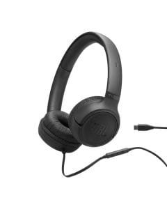 JBL USB-C Wired On-Ear Headphones with Pure Bass Sound, Built-in Microphone & Plug-and-Play Connectivity – TUNE530C