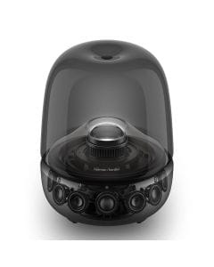 Harman Kardon Aura Studio 5 Wireless Bluetooth Speaker with Immersive 360° Audio & Elegant Ambient Design – Black - AURASTUDIO5