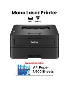 Brother Mono Laser Duplex Printer With Network Connectivity, USB 2.0, LAN, AirPrint, Mopria, Mobile Connect - Black - HL-L2460DN
