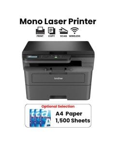 Brother Wireless Mono Laser 3-In-1 Printer, 1 Sheet Manual Feed Slot, Print Speed Up to 34 ppm - Black - DCP-L2625DW