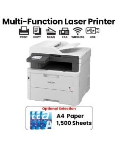 Brother Color LED Laser Multifunction Printer, LED Printing Technology, Automatic Duplex Printing, ADF Support - White - MFC-L3760CDW