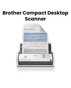 Brother Compact Desktop Scanner For Easy Scanning Fast Performance And Document Management - White - ADS-1300 (Open Piece - B Grade)