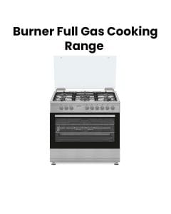 Indesit 90x60 5 Burner Full Gas Cooking Range Made in Turkey - Inox | IM9GC6KCX/MEA